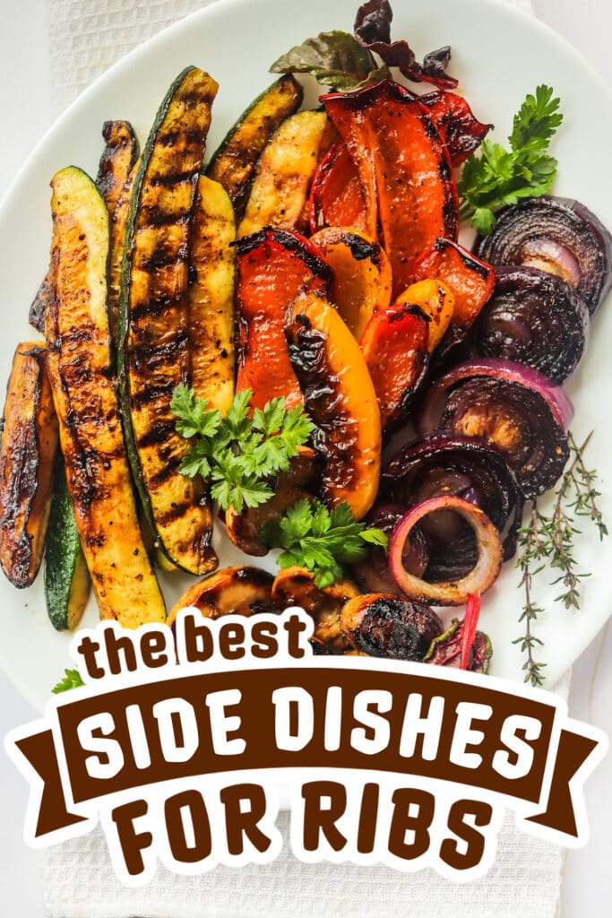 side dishes for ribs - Grilled Vegetables with Balsamic Vinegar & Herbs