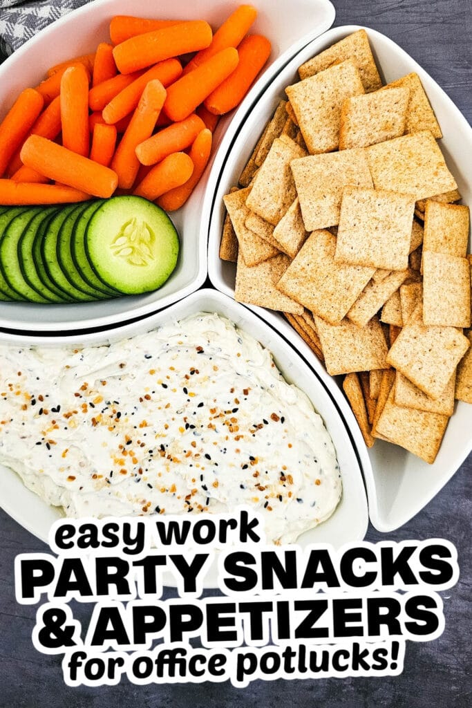 work party snacks and appetizers - Everything Bagel Dip