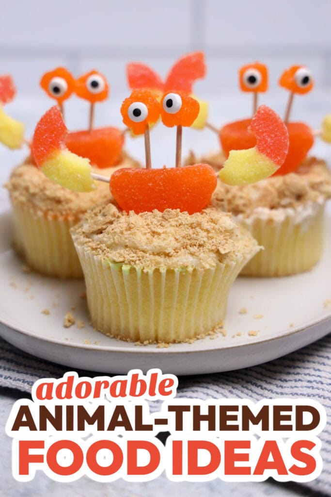 Animal-Themed Food Ideas-Crab Cupcakes
