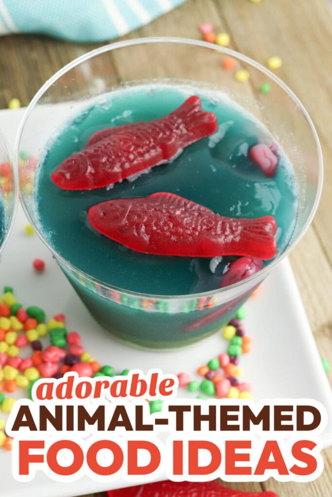 Animal-Themed Food Ideas-Fish Bowl Jello Cups
