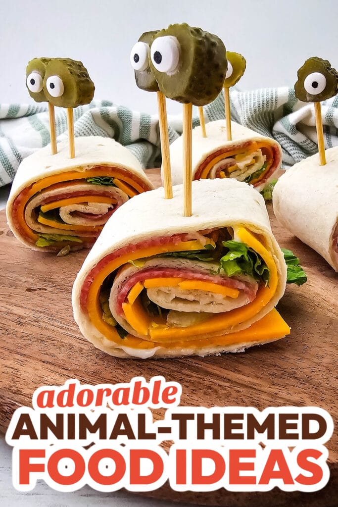 Animal-Themed Food Ideas-Snail Pinwheels