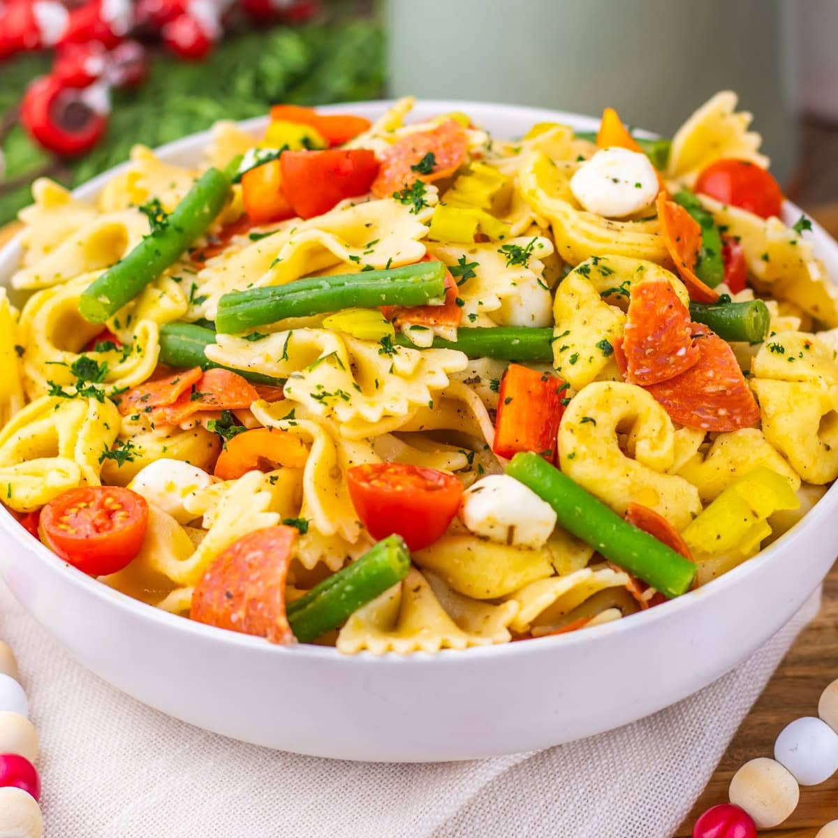 Christmas Pasta Salad featured image copy