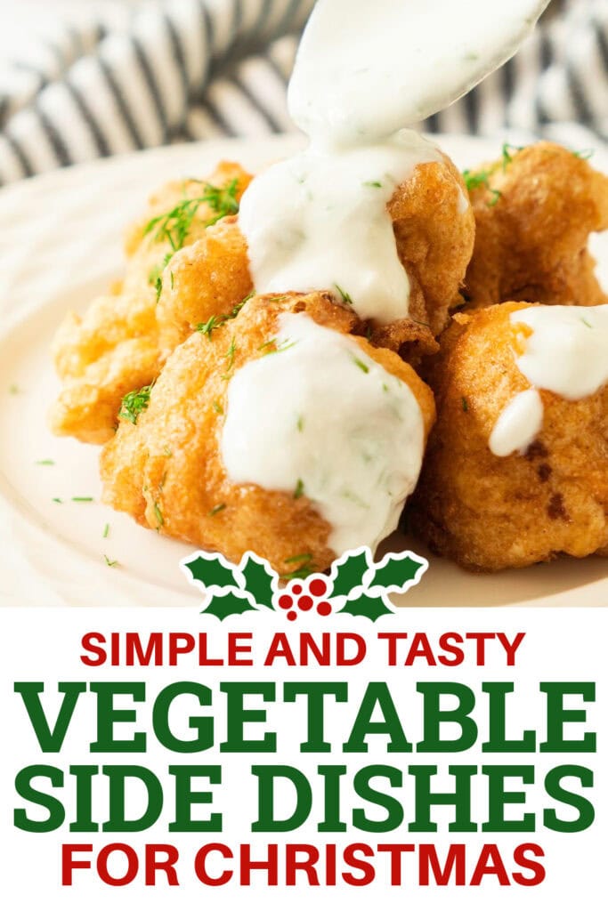 Christmas Vegetable Sides - Crispy Cauliflower Bites copy 2