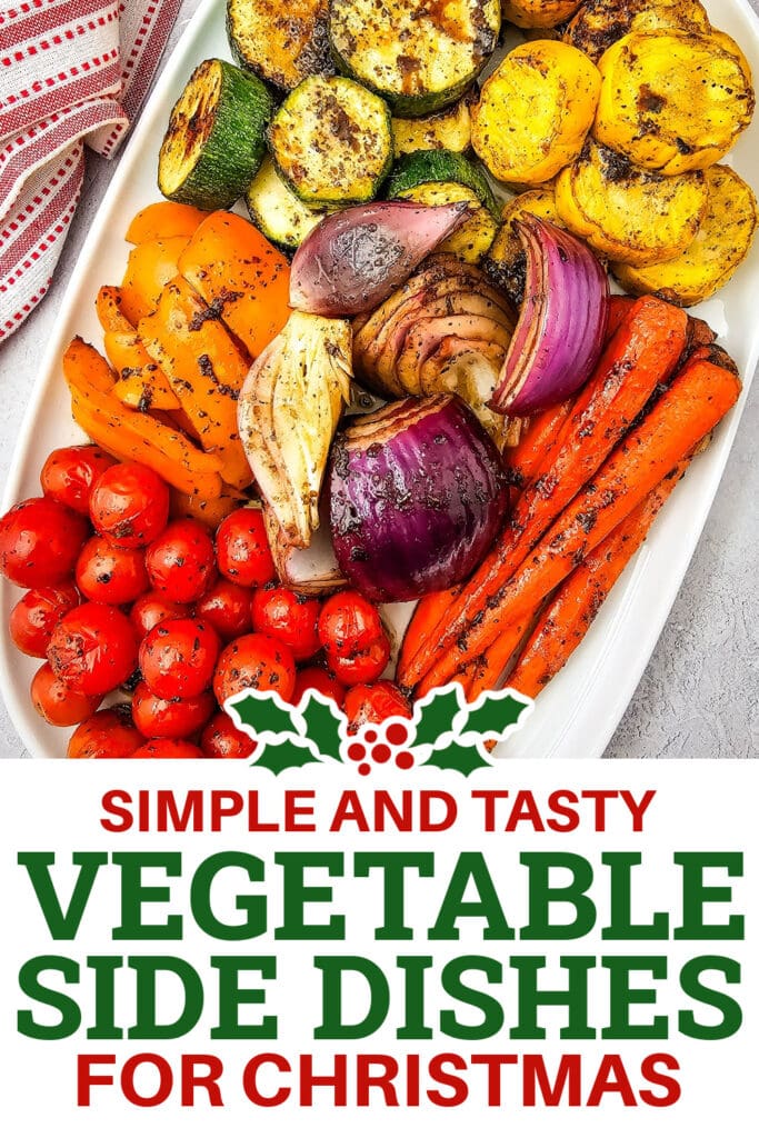 Christmas Vegetable Sides - Grilled Vegetable Platter copy