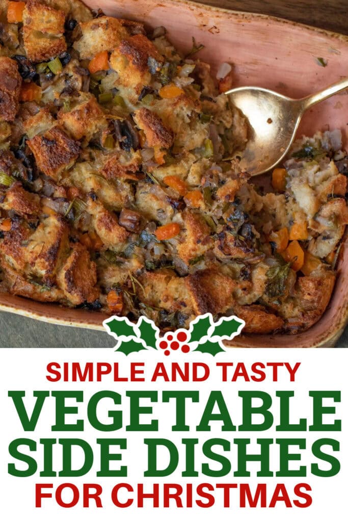 Christmas Vegetable Sides - herb and vegetable stuffing