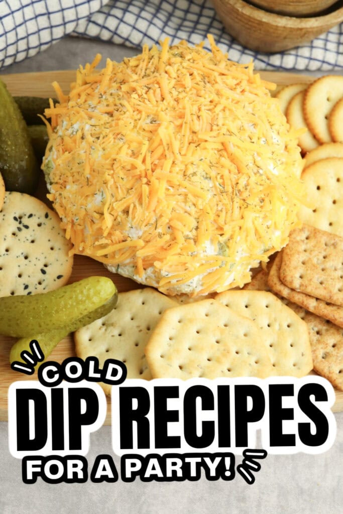 25+ Best Cold Dips for a Party 28 Cold Dip Recipes-Cheddar Pickle Cheese Ball