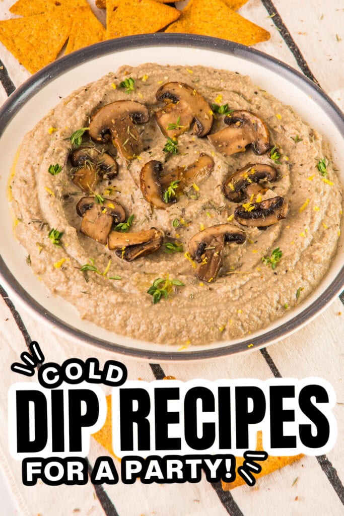 25+ Best Cold Dips for a Party 26 Cold Dip Recipes-Mushroom Hummus