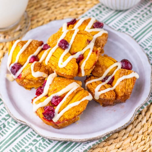 Cranberry Orange Monkey Bread Bites