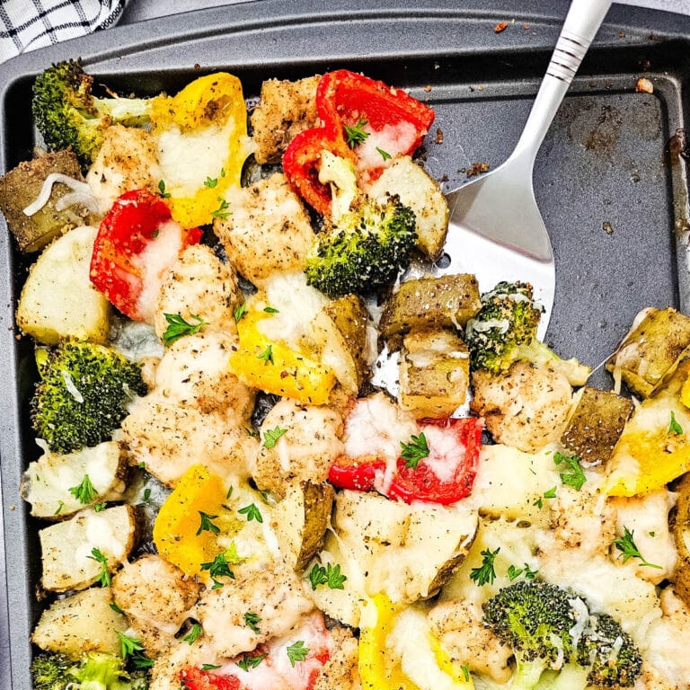 Sheet Pan Mozzarella Chicken featured image copy