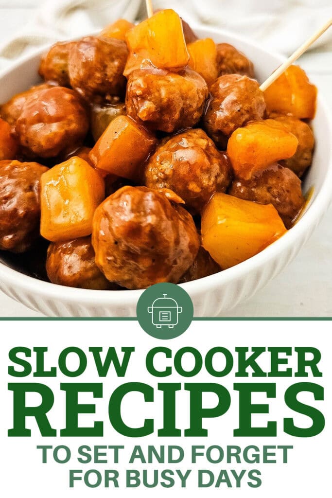Slow Cooker Recipes - Crockpot Sweet and Sour Meatballs