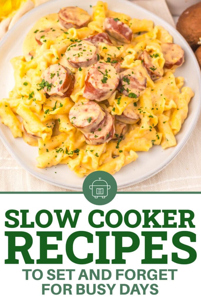 Slow Cooker Recipes - Slow Cooker Beer Cheese Sausage Pasta