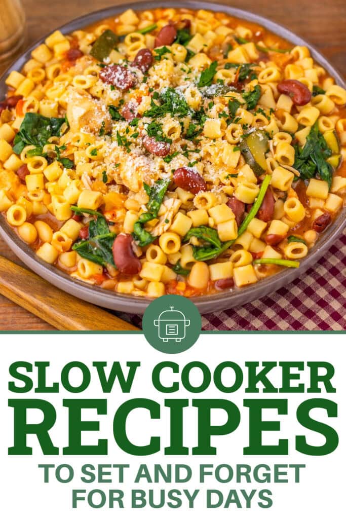 Slow Cooker Recipes - Slow Cooker Chicken Minestrone Soup