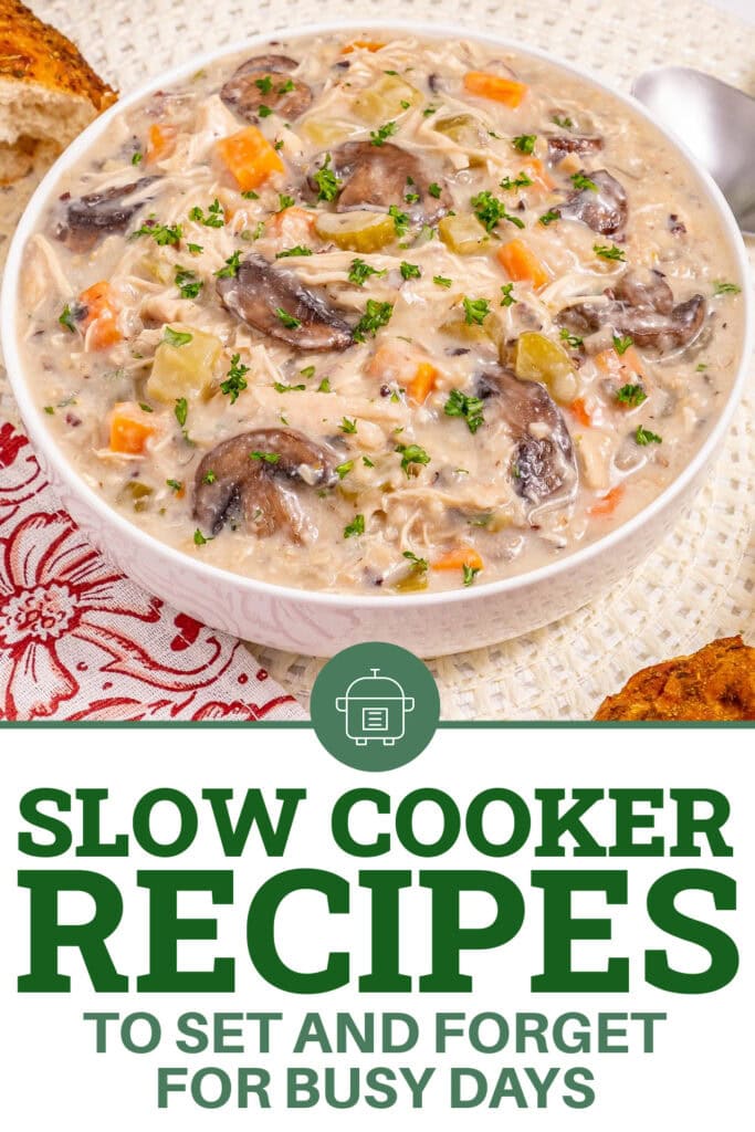 Slow Cooker Recipes -Slow Cooker Chicken Wild Rice Soup