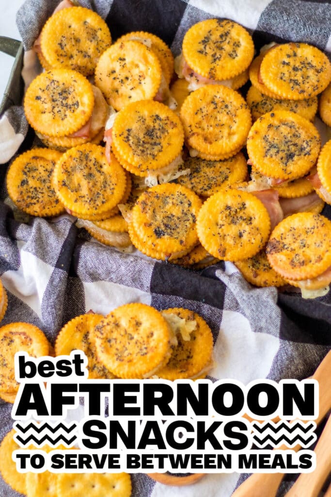 afternoon snacks - Buttery Ritz Ham Crackers