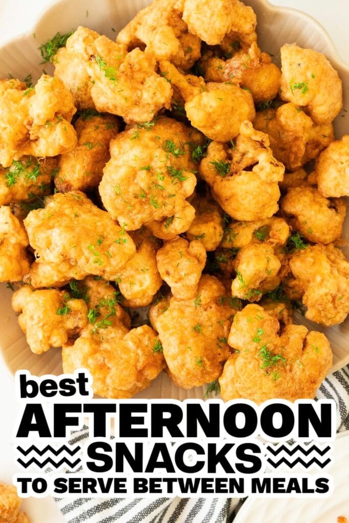 afternoon snacks - Crispy Cauliflower Bites