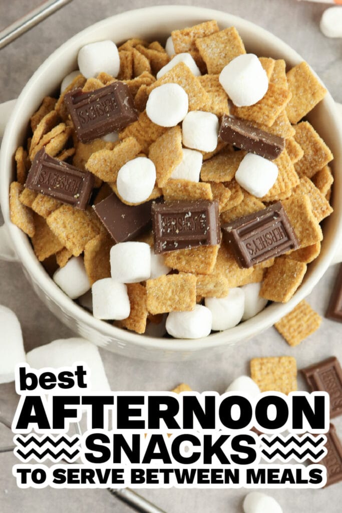 afternoon snacks - Easiest S'mores Snack Mix