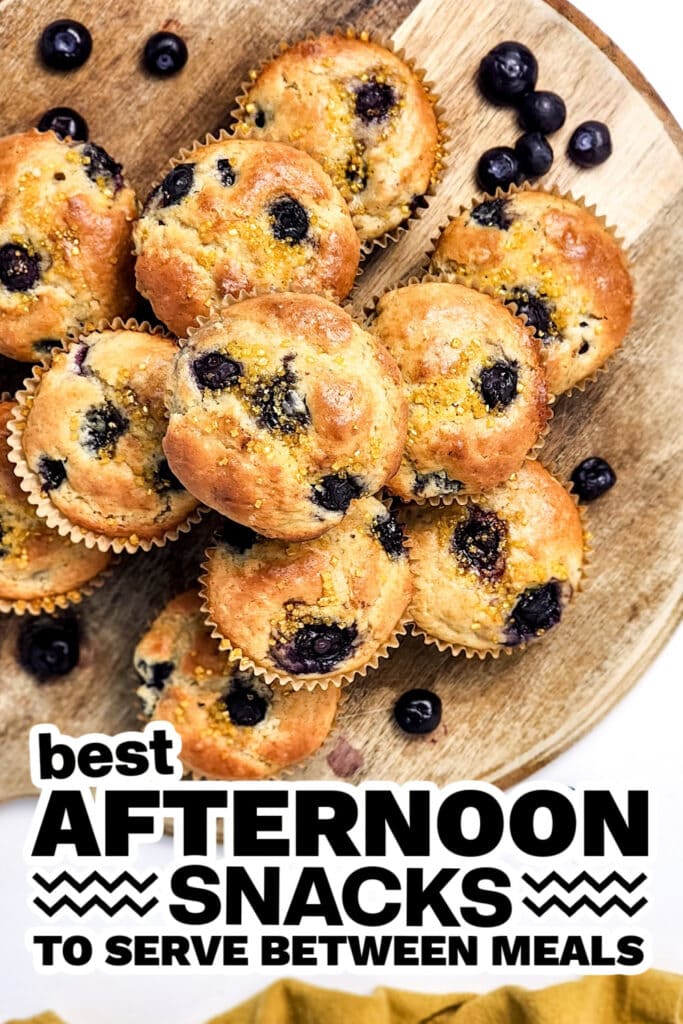 afternoon snacks - Protein Blueberry Muffins