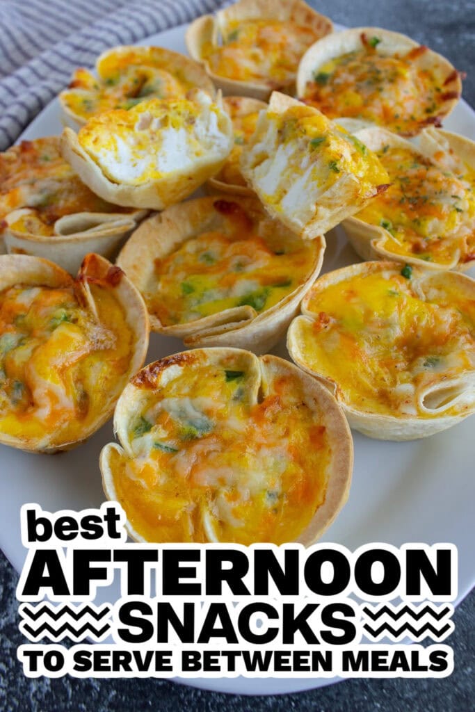 afternoon snacks - Three Cheese Mini Quiches