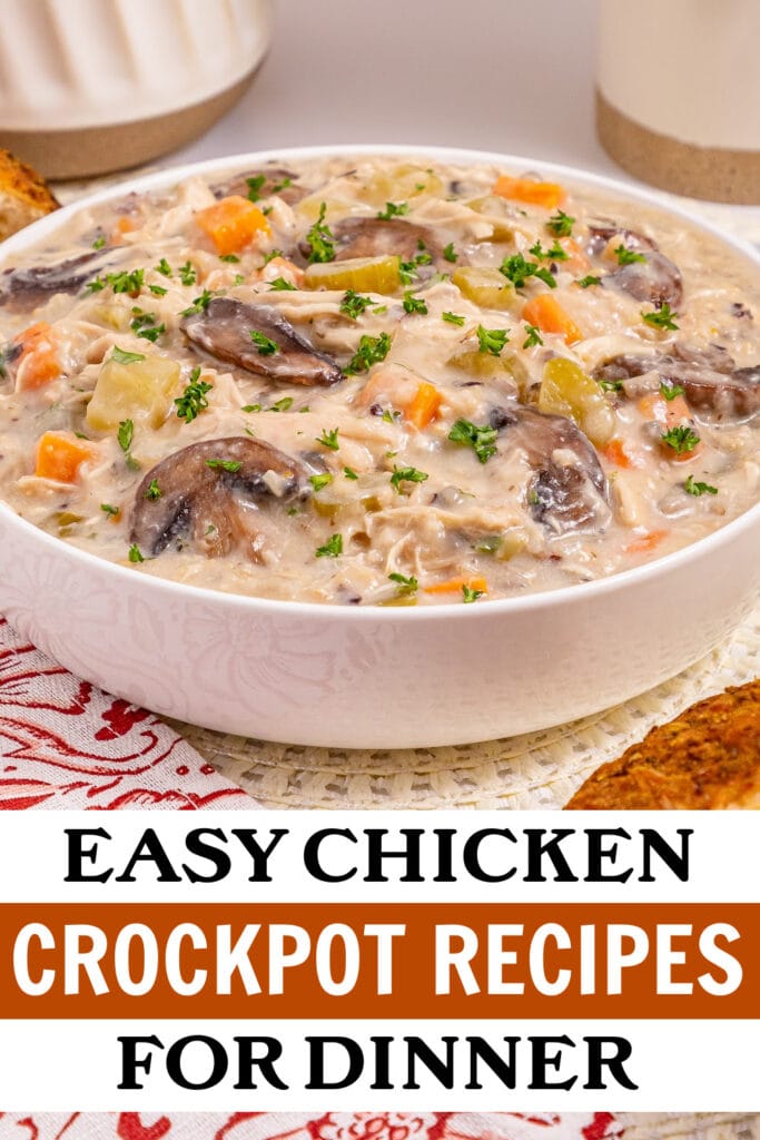 chicken crockpot recipes - Slow Cooker Chicken Wild Rice Soup