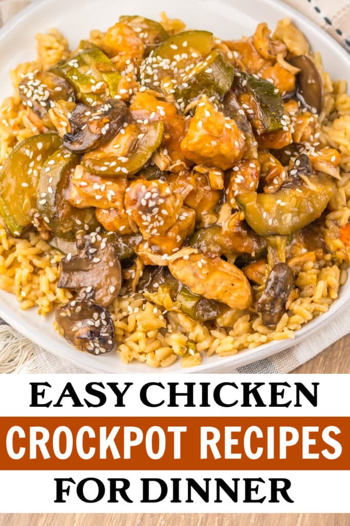 chicken crockpot recipes -Slow Cooker Copycat Panda Express Mushroom Chicken