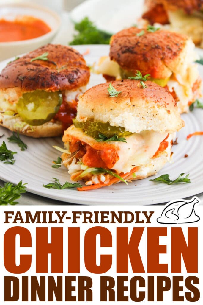 chicken dinner recipes - Buffalo Chicken Sliders
