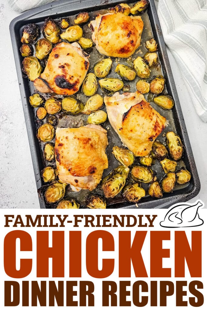 chicken dinner recipes -Honey Mustard Sheet Pan Chicken Thighs