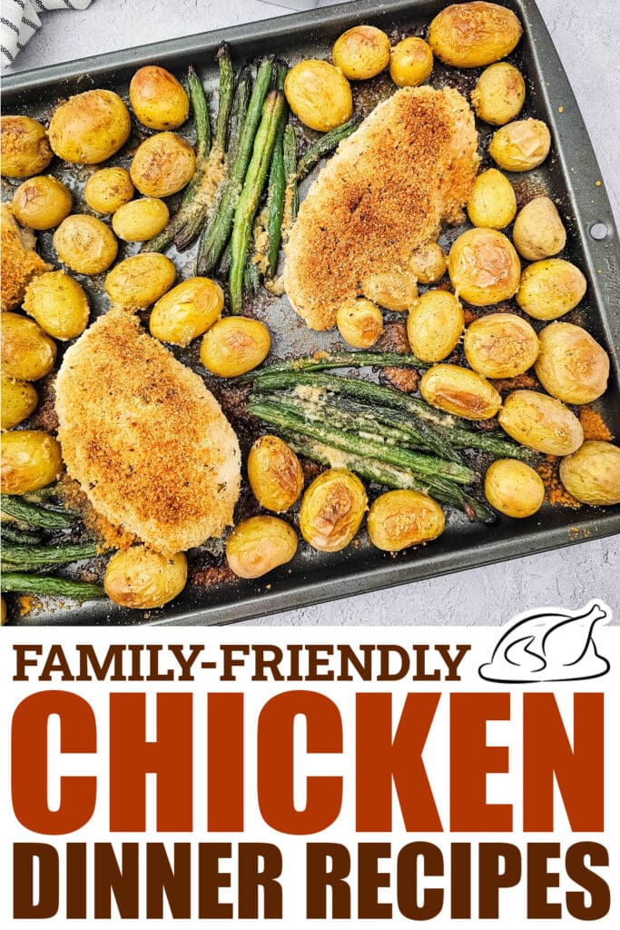chicken dinner recipes -Sheet Pan Parmesan Crusted Chicken