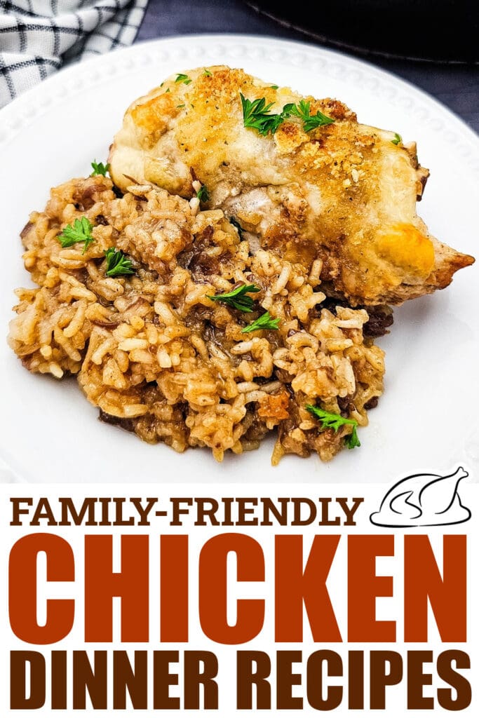 chicken dinner recipes - Skillet French Onion Chicken and Rice