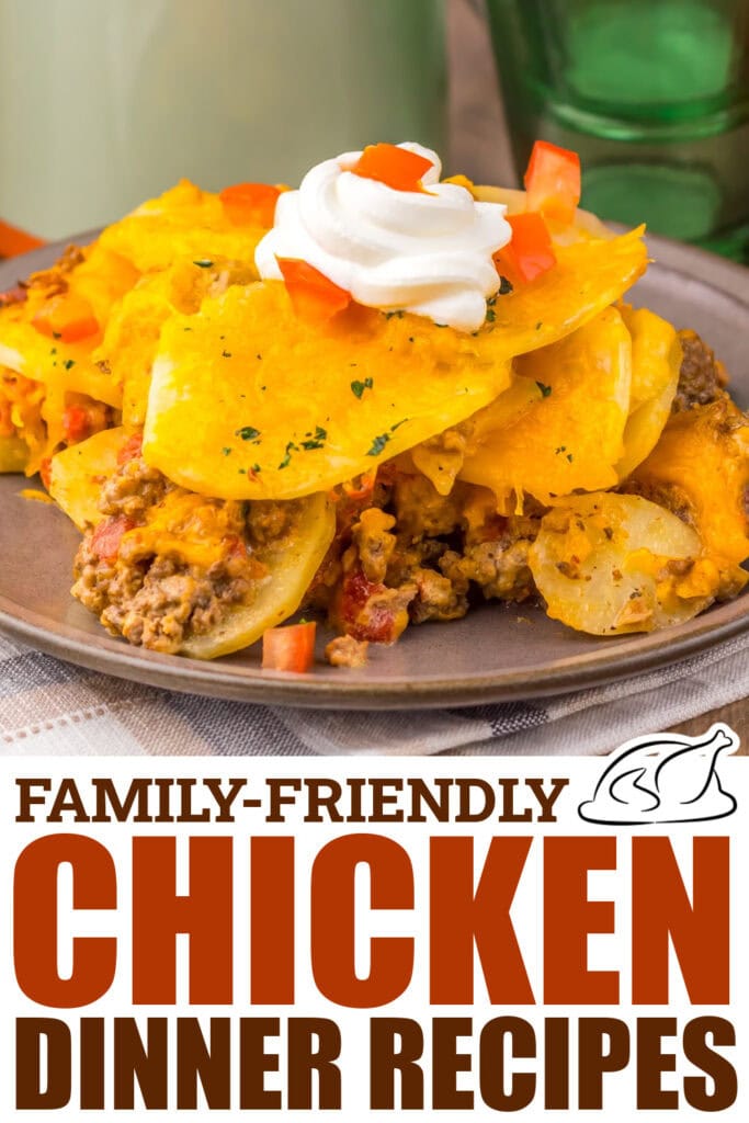 chicken dinner recipes - Slow Cooker Cheesy Taco Potato Casserole