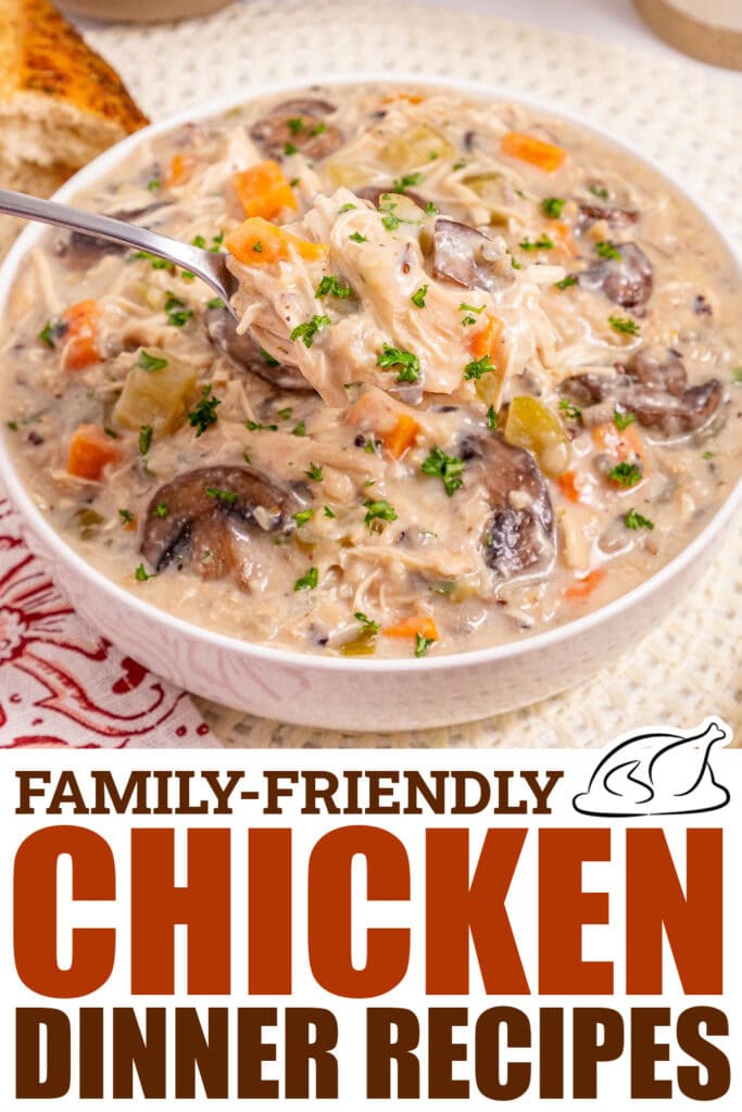 chicken dinner recipes - Slow Cooker Chicken Wild Rice Soup
