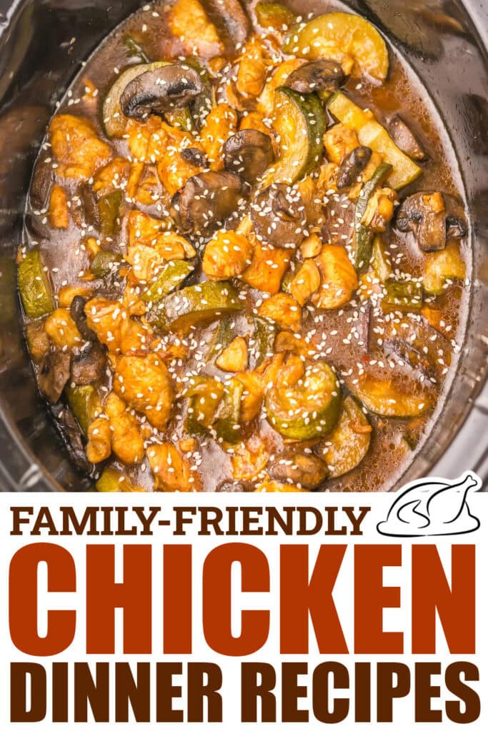 chicken dinner recipes -Slow Cooker Copycat Panda Express Mushroom Chicken