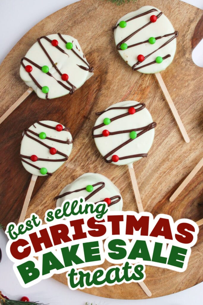 christmas bake sale treats -Chocolate Covered Christmas Light Oreos