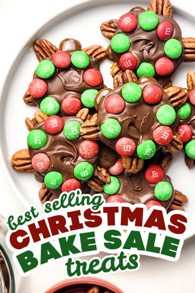 christmas bake sale treats - Chocolate Pecan Holiday Turtles