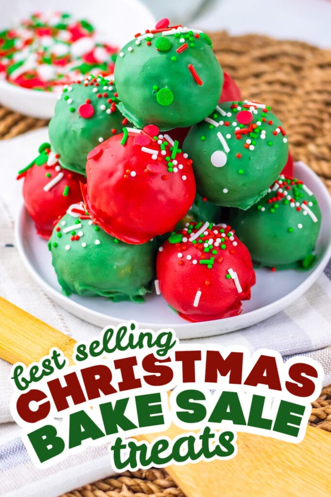 christmas bake sale treats - Christmas Butterfinger Balls