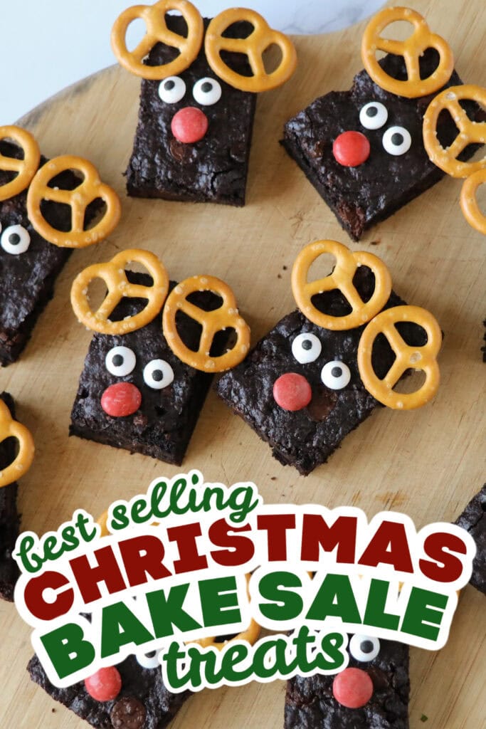 christmas bake sale treats - Christmas Rudolph Brownies