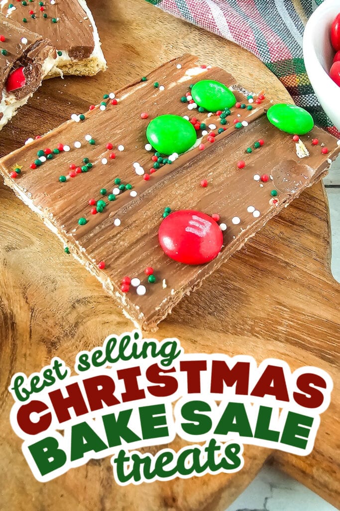 christmas bake sale treats - Christmas S’mores Graham Cracker Bark