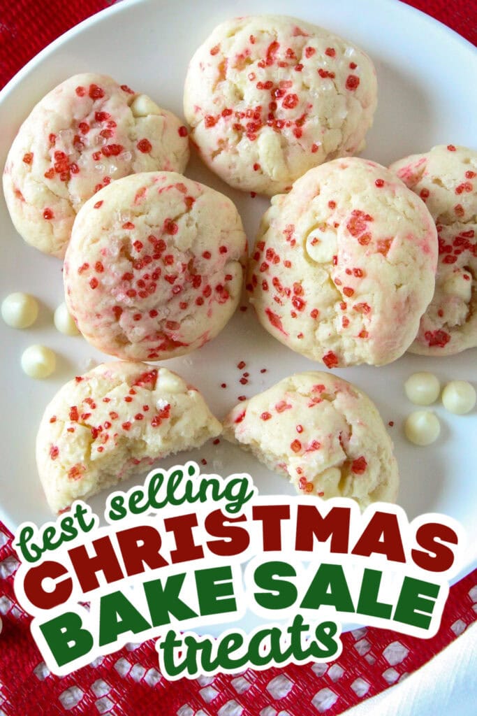 christmas bake sale treats - Peppermint Cheesecake Cookies
