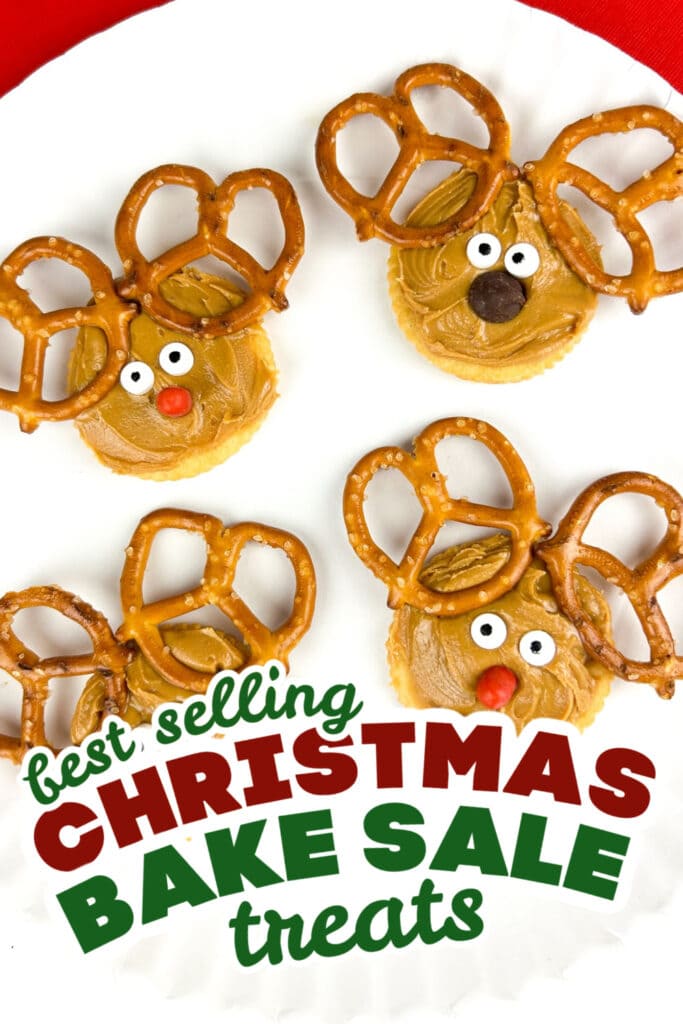 christmas bake sale treats - Ritz Reindeer Snacks
