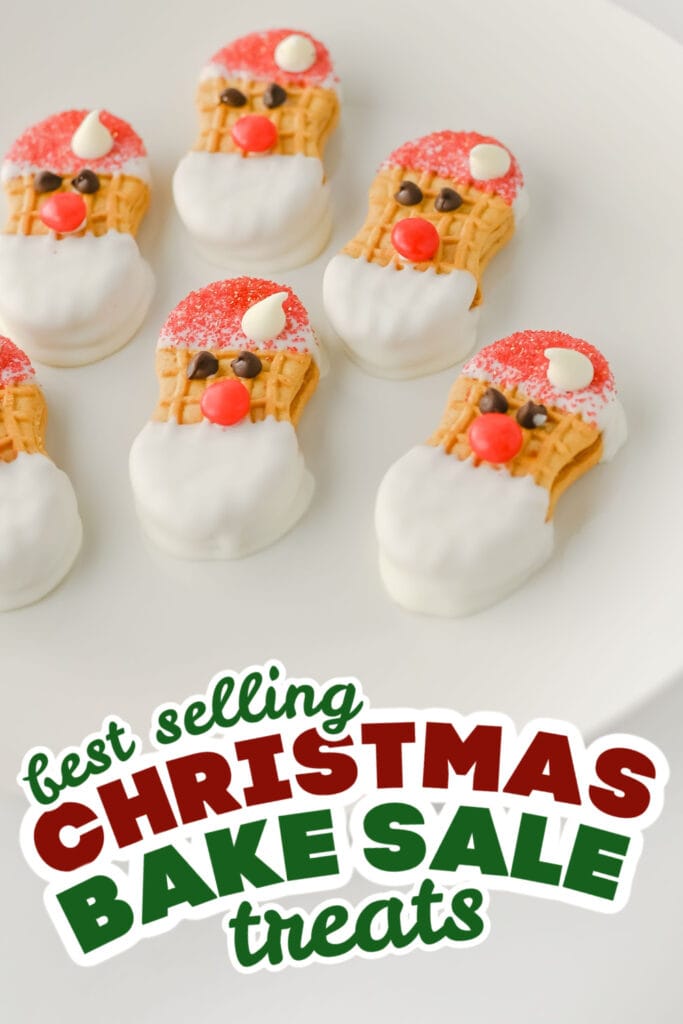 christmas bake sale treats - Santa Nutter Butter Cookies