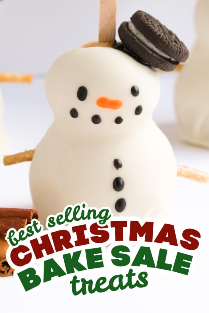 christmas bake sale treats - Snowman Cake Pops
