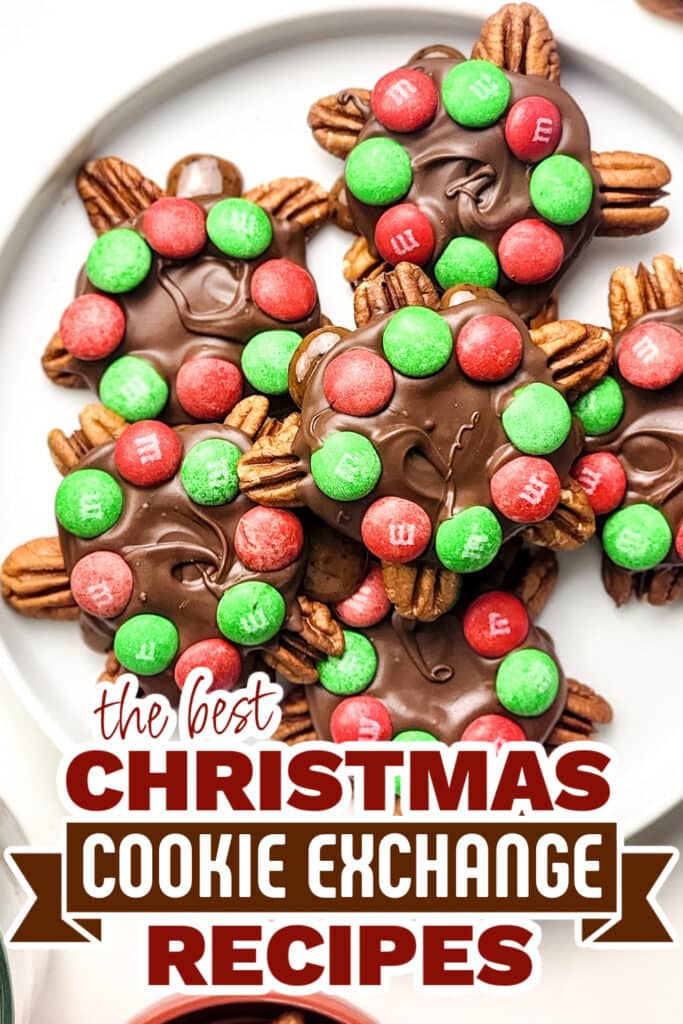 christmas cookie exchange recipes - Chocolate Pecan Holiday Turtles