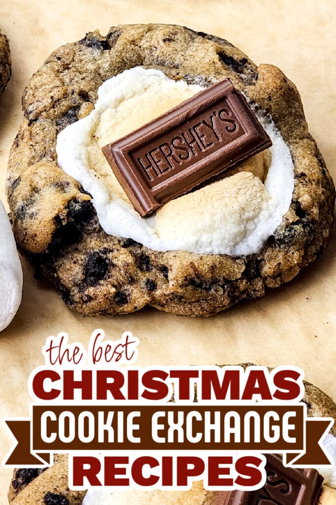 christmas cookie exchange recipes - Chocolate S'mores Oreo Cookies
