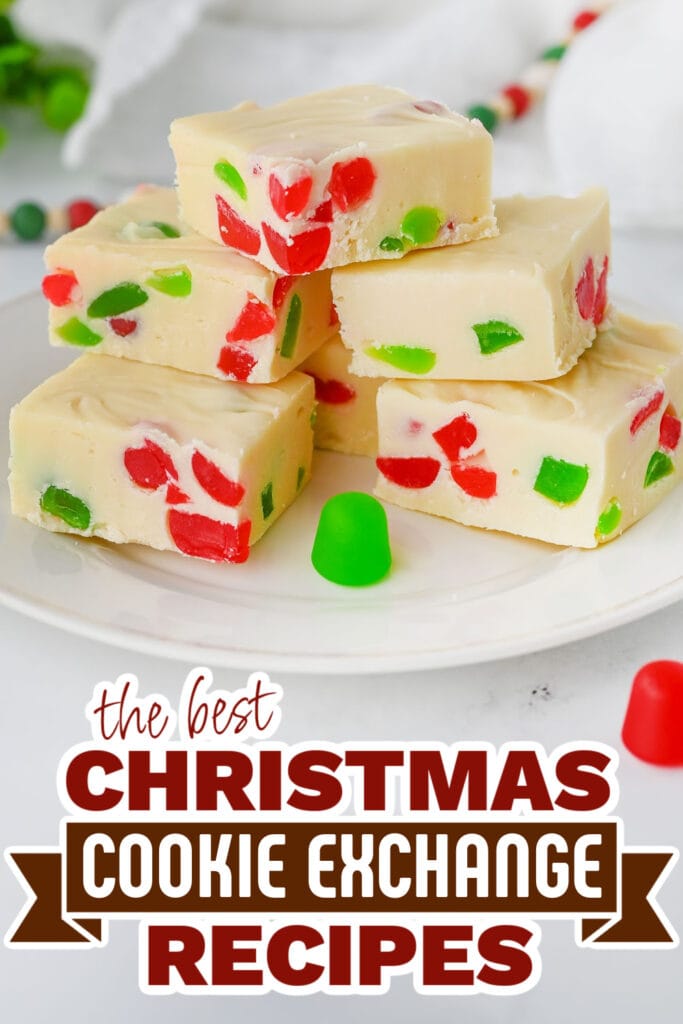 christmas cookie exchange recipes - Christmas Gum Drop Fudge