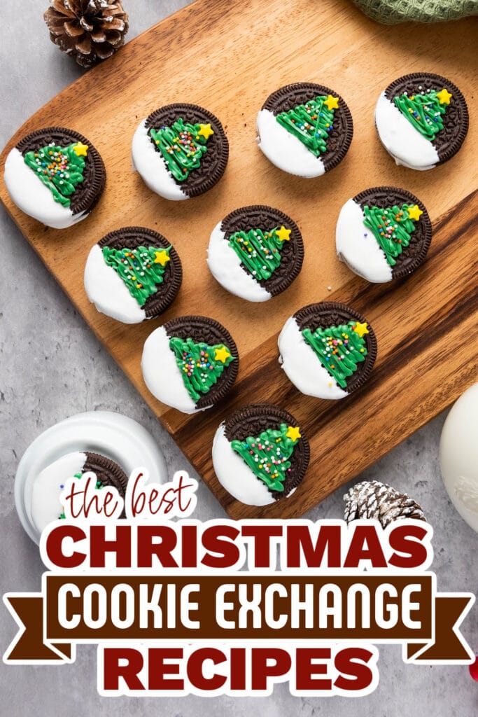 christmas cookie exchange recipes - Christmas Tree Oreos