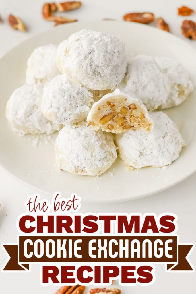 christmas cookie exchange recipes - Pecan Snowball Cookies