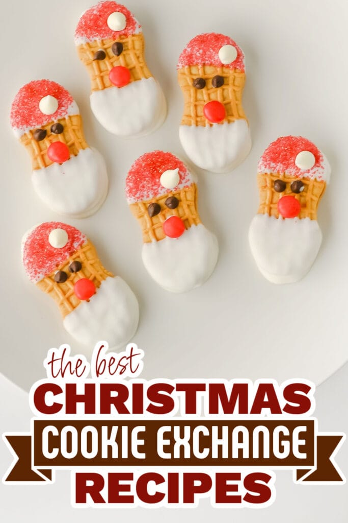 christmas cookie exchange recipes - Santa Nutter Butter Cookies