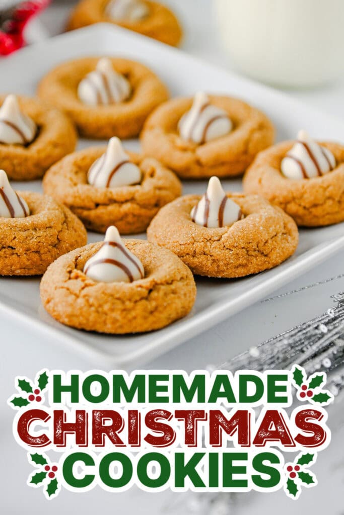 christmas cookies - Hershey’s Hugs Gingerbread Cookies