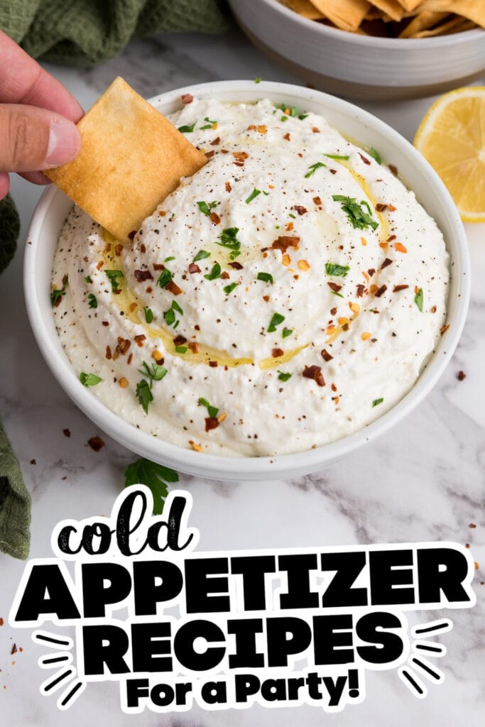 60 Cold Appetizer Ideas for a Party 44 cold appetizer - Lemony Whipped Feta Dip with a Hint of Spice