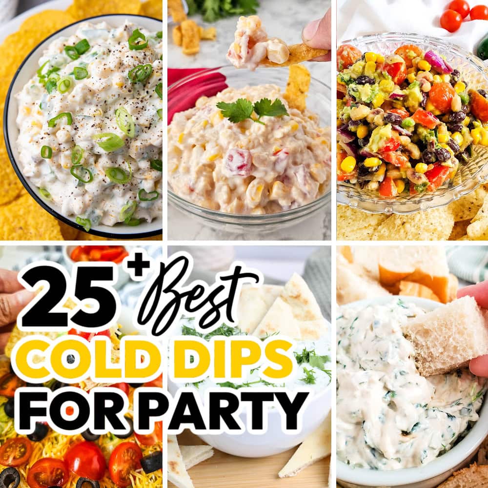 cold dip recipes featured image