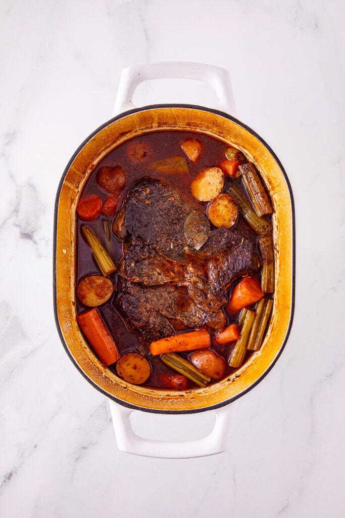 Dutch Oven Pot Roast Process Photo